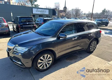 2014 Acura Mdx Technology z USA, uszkodzony, nr VIN 5FRYD4H42EB050248